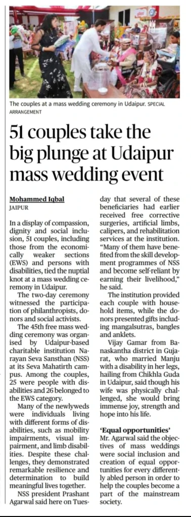 Mass wedding ceremony organized for couples